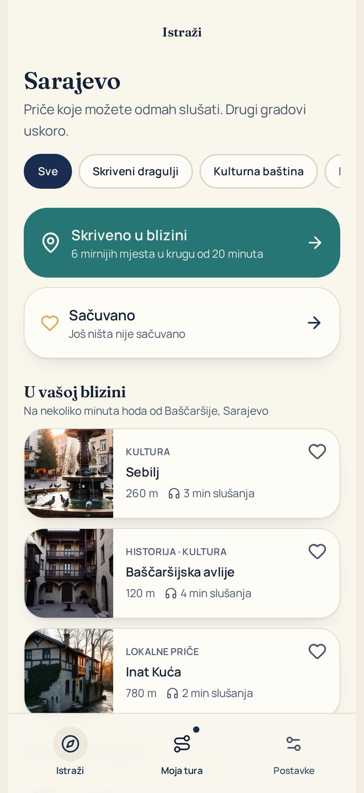 VocaTour demo — istraži i skriveni dragulji